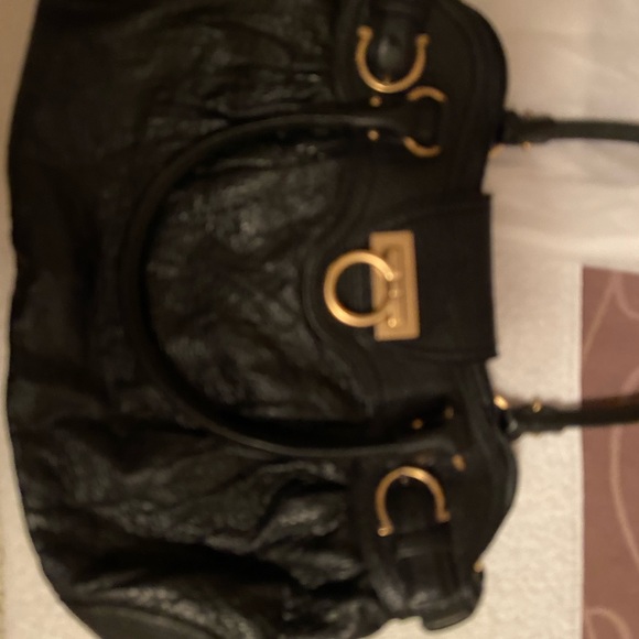 Authentic Salvatore Ferragamo shoulder bag black - Picture 4 of 4